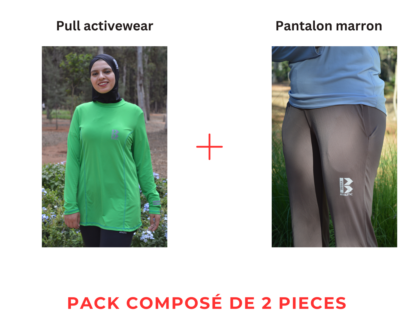 Pack tunique+ pantalon marron