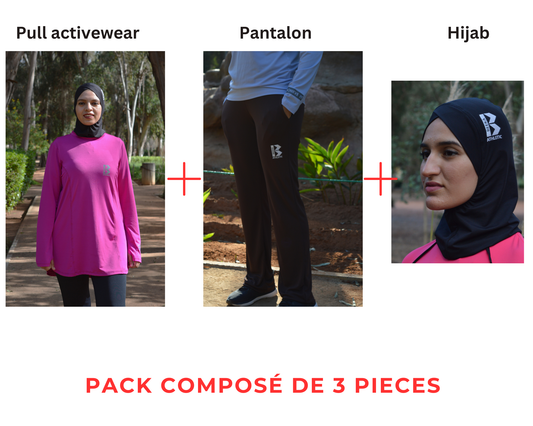 Pack- Pull performance Fuschia- Pantalon- Hijab